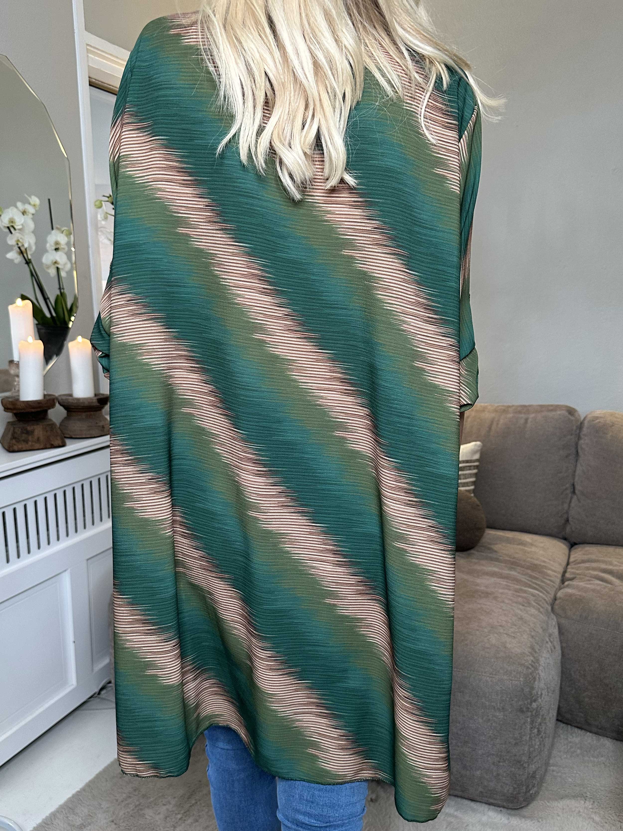 Claudia Stripe Dress - Tunikaklänning med tryck och dragkedja - Purple